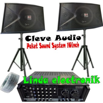 Jual Paket Sound System Cleve Audio 10inch SIAP TEMPUR Online Terbaru