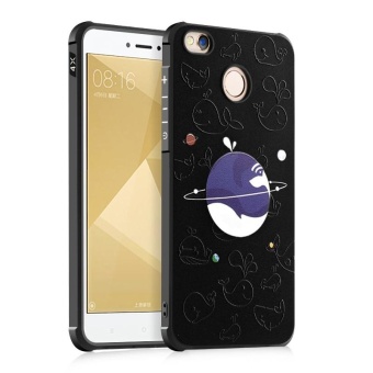 Gambar Patterned All wrapped Drop proof TPU Mobile Shell for Xiaomi Redmi 4X   Whales   intl