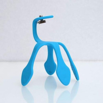 Gambar Portable Flexible Holder Mini Tripod Mount   Blue   intl