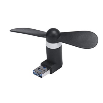 Gambar Portable Super Mute USB Cooler Cooling Mini Fan For Android PhonePC BK   intl