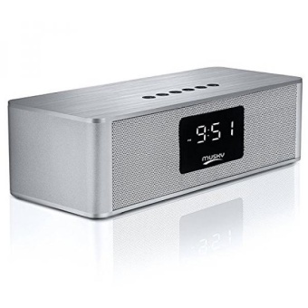 Gambar Portable Wireless Premium Stereo Speaker, Bluetooth 4.0, AlarmClock, FM Radio, with LED Display, Dual 10W Drivers, HandsfreeCalling Mic, Micro TF SD Card   USB   AUX In Slots forSmart Phone   More   intl
