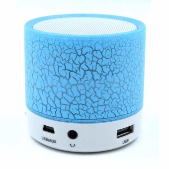 Prime Mini LED Bluetooth Speaker Cracked Colour Edition - Biru