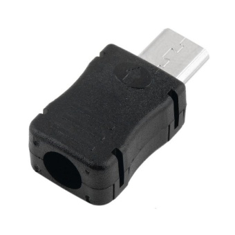 Gambar Professional Micro USB 5 Pin T Port Plug Socket Connector DIY withPlastic Cover   intl