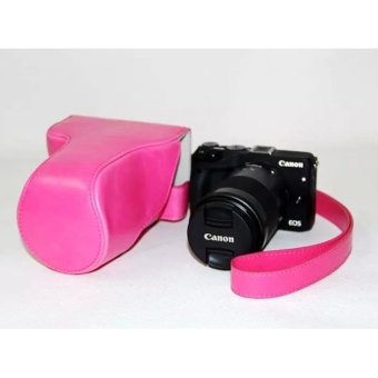 Gambar Protective PU Leather Camera Case Bag Cover with Shoulder StrapforCanon EOS M3 (Camera Not Included) Rose   intl