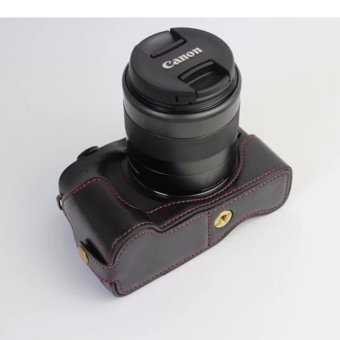 PU Camera Hard Bag Setengah Body Bawah Case Cover untuk