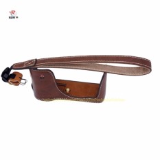 PU Leather Camera Bottom Body Set Case For Leica D-LUX 109 With Hand Strap - intl