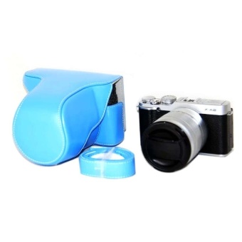 Gambar PU Leather Camera Case Bag Cover for Fujifilm X M1X A1X A2Blue(Camera Not Included)   intl