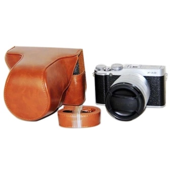 Gambar PU Leather Camera Case Bag Cover for Fujifilm X M1X A1X A2Brown(Camera Not Included)   intl