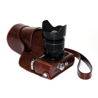 Gambar PU Leather Camera Case Bag Cover for Fujifilm XE1 XE2Coffee(CameraNot Included)   intl