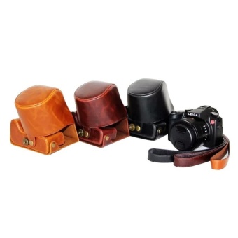 Gambar PU Leather Camera Case Bag Cover with Hollow Design for LeicaV LUXCoffee(Camera Not Included)   intl