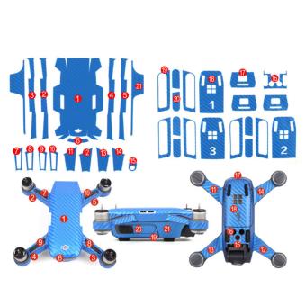 PVC Stiker Skin Body + Arms + Baterai Decal Set for DJI Spark Drone