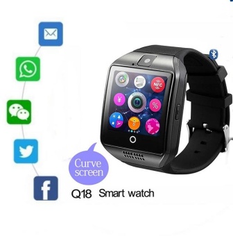 Gambar Q18 Smart Watch Waterproof Smartwatch Wristwatch Support SIM CardCamera For Android Phone PK GT08 GV18 DZ09 A1 Smart watch   intl