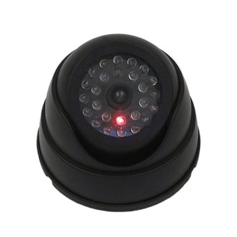 Gambar Quality Dummy Fake Outdoor Indoor Security Camera Night Blinking LED Black   intl
