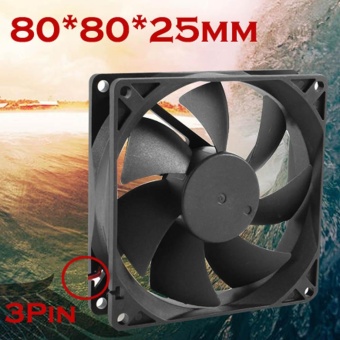 Gambar Quiet 8cm 80mm 80x70x25mm 12V Computer PC CPU Silent Cooling CaseFan For Radiator Mod   intl