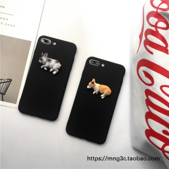Gambar R11 r11p r7 sederhana tiga dimensi anjing corgi anjing shell telepon