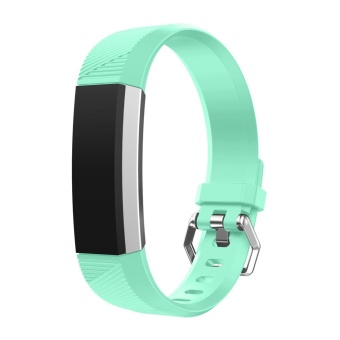 Gambar Replacement Wrist Band Silicon Strap Clasp For Fitbit Alta HR SmartWatch WH   intl