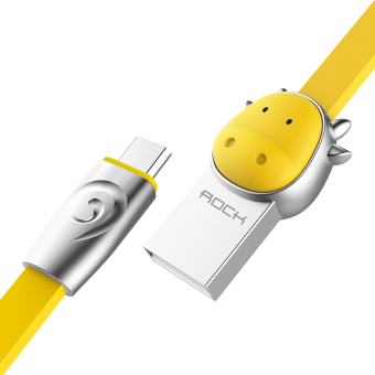 Rock 2A kabel data kecepatan tinggi Xiaomi Tahun Baru Imlek baris charger