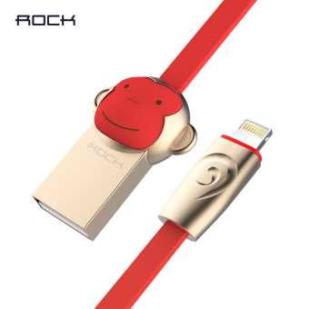 ROCK Iphone6s Kartun Monyet Tahun Baru Imlek Kabel Data