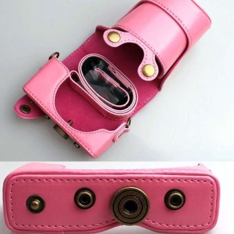 Gambar Rose NEW Leather Case Camera Video Bag PU Case For CanonEOSM1015 45mm 55 200mm Lens Digital Camera (Intl)   intl