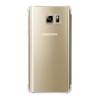 S-View Flip Cover Clear View Cover Case for Samsung Galaxy Note 5(Gold) - intl