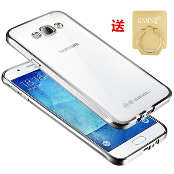 Gambar Samsung a5 a5000 a5009 telepon silikon transparan pelindung lengan soft shell
