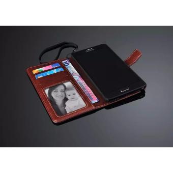 Gambar Samsung Galaxy Note 4 Elegant Flip Leather Wallet Case