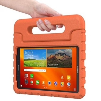 Gambar Samsung Galaxy Tab E 8.0 kids case, COOPER DYNAMO Rugged Heavy DutyChildren s Boys Girls Bumper Drop Proof Protective Carry Case Cover+ Handle, Stand   Screen Protector for SM T375 T377 Orange  intl