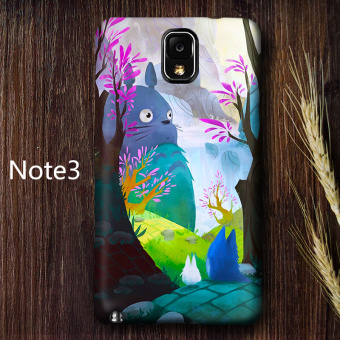 Gambar Samsung Note3 note4 Lucu matte setengah bungkus cangkang keras My Neighbor Totoro