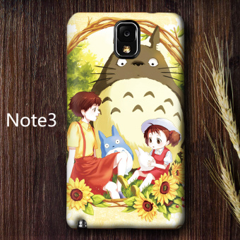 Gambar Samsung Note3 note4 Lucu matte setengah bungkus cangkang keras My Neighbor Totoro