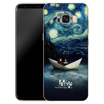 Gambar Samsung s8 s8 s8 kartun silikon transparan penutup ponsel cangkang pelindung shell ponsel