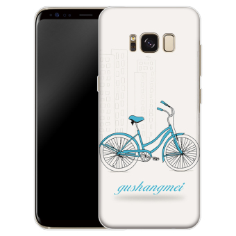 Gambar Samsung s8 s8 s8 kartun silikon transparan penutup ponsel cangkang pelindung shell ponsel