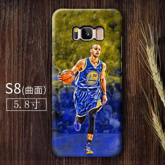 Gambar Samsung S8 S8 S8 NBA basket buram penurunan resistensi cangkang keras shell telepon