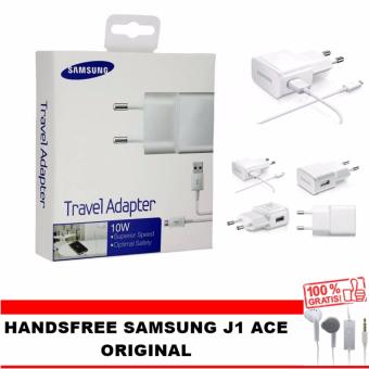 Samsung Travel Charger 10W for Samsung Galaxy S4 / Note 1 / Note 2 / Note 4 - White FREE Handsfree galaxy young  