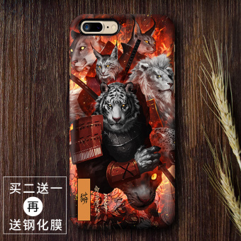 Gambar Samurai iphone8plus lulur anti Drop cangkang keras handphone shell