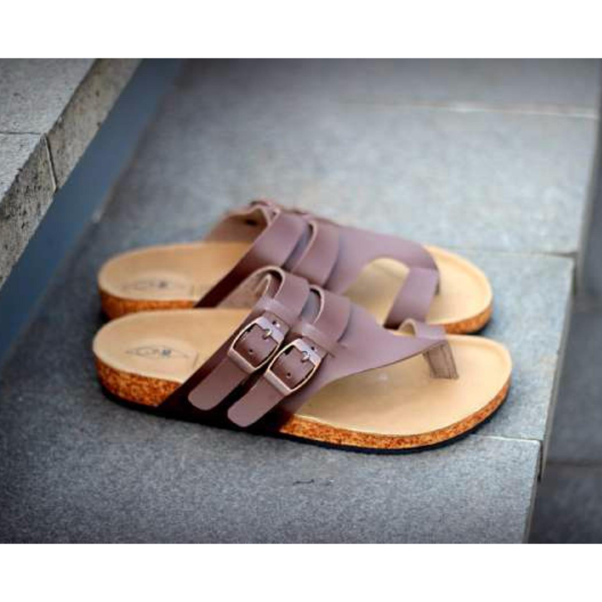 Sandal Capit Kulit Pria / Sandal Capit Pria Kulit Gdns Holy - Brown