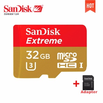 Sandisk Extreme Micro SDHC UHS-I U3 Class 10 100MBs 32gb