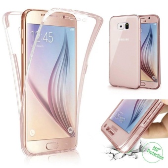 Gambar Scratch Proof 360 Front and Back Full Body Protection TransparentFlexible TPU Bumper Case Anti Scratch Protective Case for SamsungGalaxy S6 Edge Plus   intl