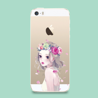 Se iphone5/i5 tpu lengan silikon pelindung shell telepon