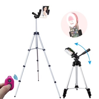 Gambar Self timer self timer foto luar ruangan cekatan portabel kecantikan tripod segitiga Holder