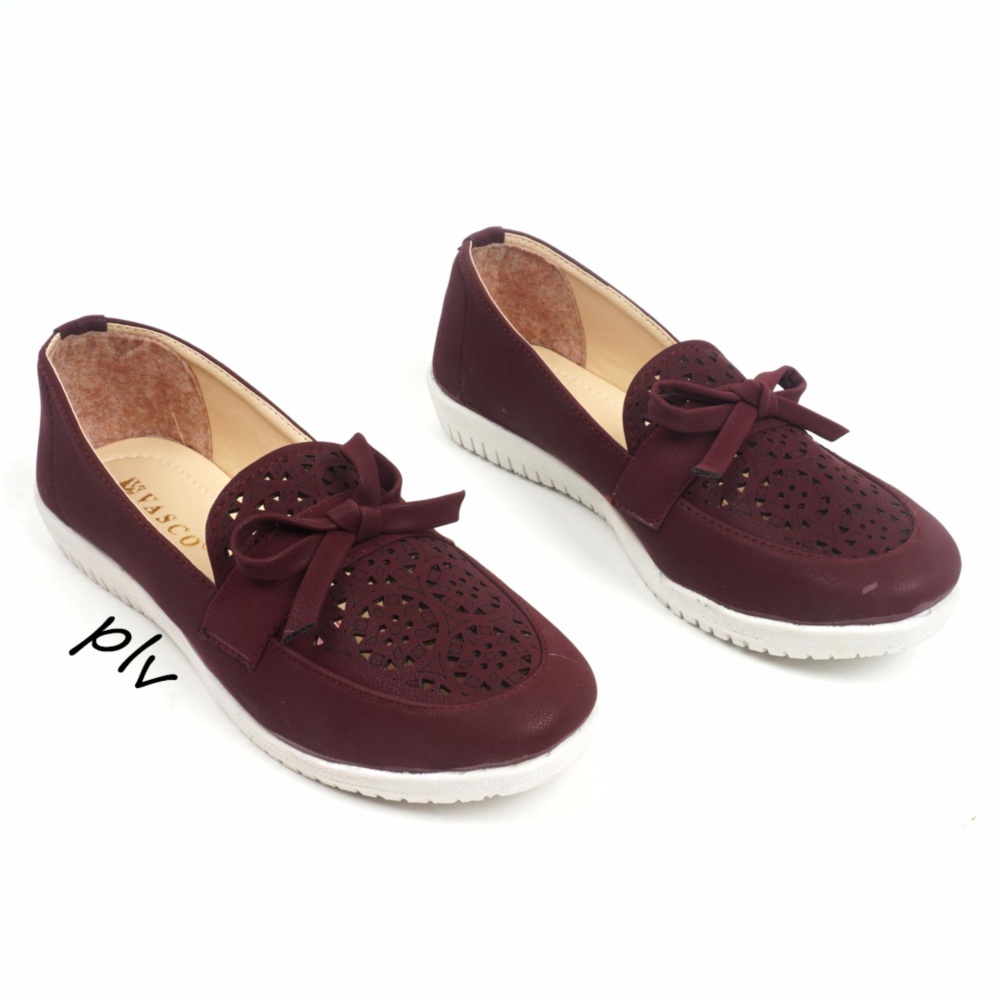 Fitur Pluvia Sepatu Flat Shoes Slip On Wanita Ry01 Navy