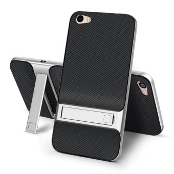 Gambar Shockproof Back Stand Holder Case 2 in 1 Plating PC Bumper + SoftTPU Dual Layer Back Cover for BBK Vivo V5 Plus X9   intl