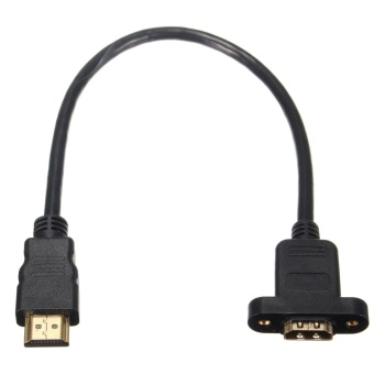 Gambar Short Extension Cable HDMI 1.4 A Male to A Female Adapter Connector 3D For TV PC   intl