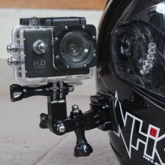 Gambar Side Helm Mount Motovlog   Mounting Pinggir Samping Helm GoproXiaomi