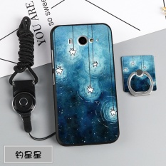 Silica Gel Soft Phone Case for Xiaomi Mi 2/2S with a Rope and a Ring (Multicolor) - intl
