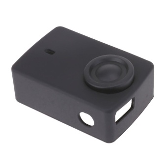 Gambar Silicone Rubber Protective Lens Cap Cover for Xiaoyi 4K Sport Camera(Black)   intl