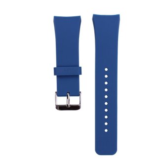 Gambar Silicone Watch Band for Samsung Galaxy Gear S2 SM R720 (Blue)  intl
