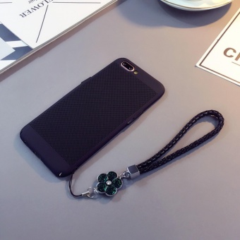 Gambar Simple hollow Dotted Heat dissipation case cover for Xiaomi Mi5X(Black flower lanyard)   intl