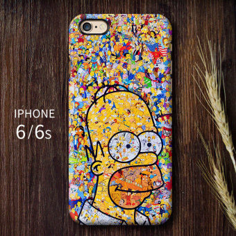 Gambar Simpson iPhone6s 6plus kartun buram set telepon shell