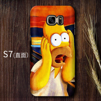 Gambar Simpson S7 S7edge s8 kartun matte shell telepon