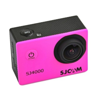SJ4000 Outddor Sport Camera Waterproof Diving Wide Angle Lens (Rose Red) - intl  
